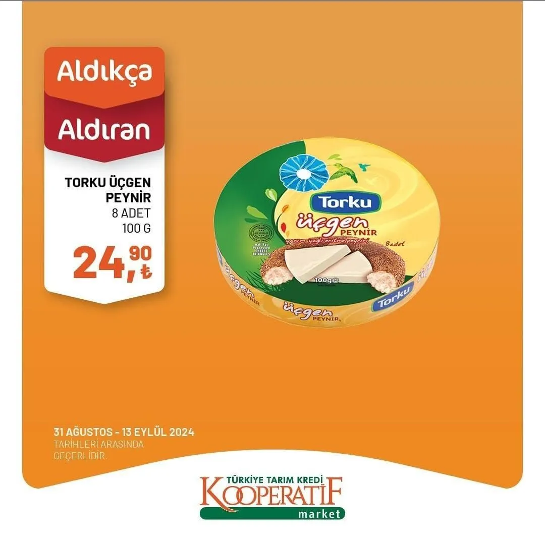 31 Ağustos-13 Eylül Tarihlerinde Tarım Kredi Kooperatif Marketlerde Büyük İndirimler