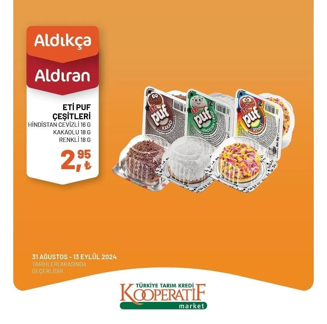 31 Ağustos-13 Eylül Tarihlerinde Tarım Kredi Kooperatif Marketlerde Büyük İndirimler