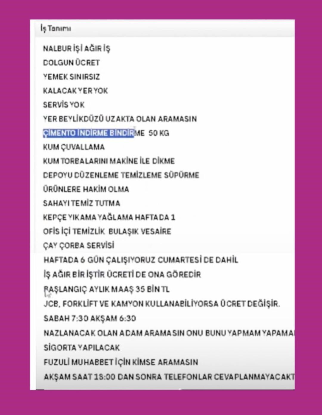 Iş Ilanı