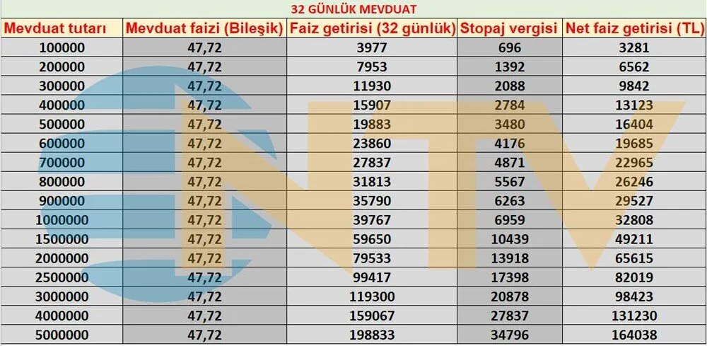 Mevduat Faiz 1