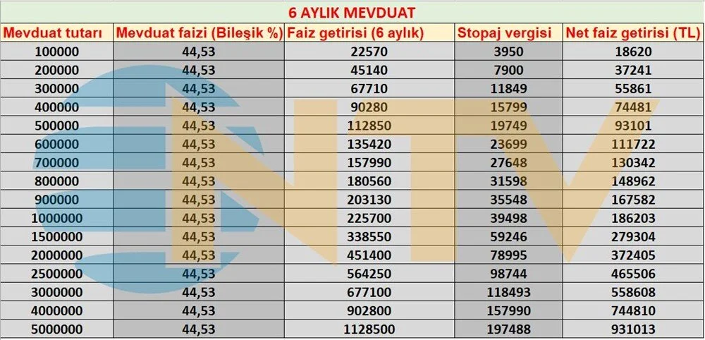Mevduat Faiz 3