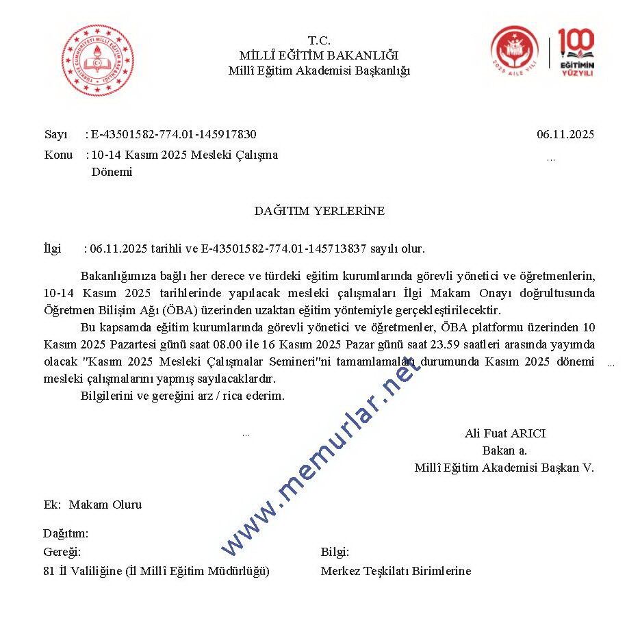 Kasım Programı 1