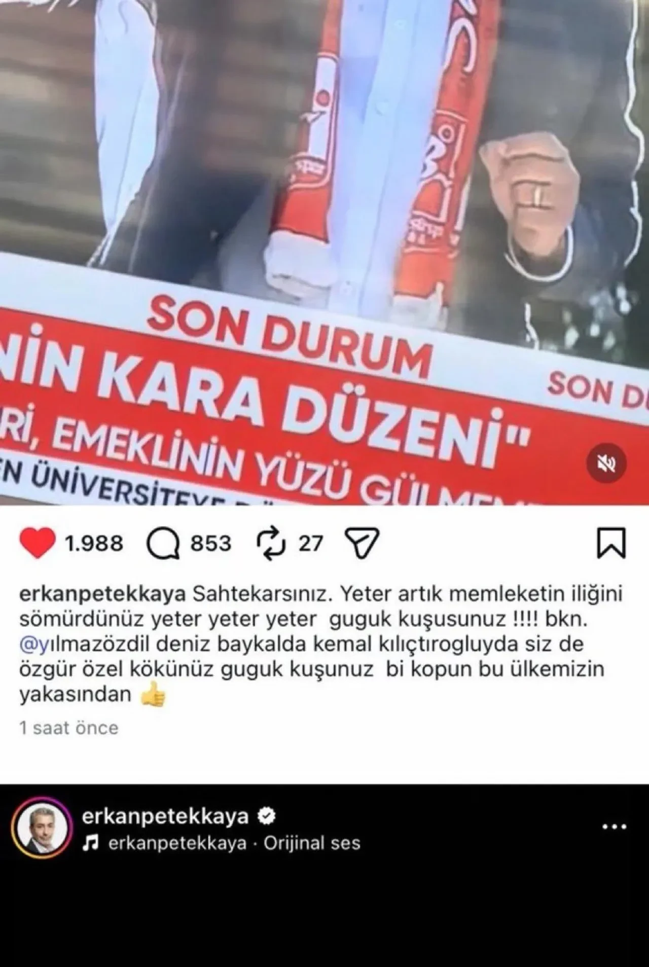 Erkan Petekkayadan Ozgur Ozele Sok Sozler Sahtekarsiniz Guguk Kususunuz Dedi Paylasim 3336159 202605181042 1